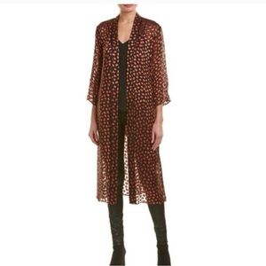 Alice + Olivia Silk Hearts Robe Duster